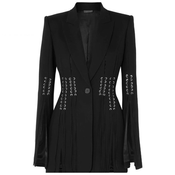 The LUMIONA Stunning Lace Up Jacket - Picture 6 of 10